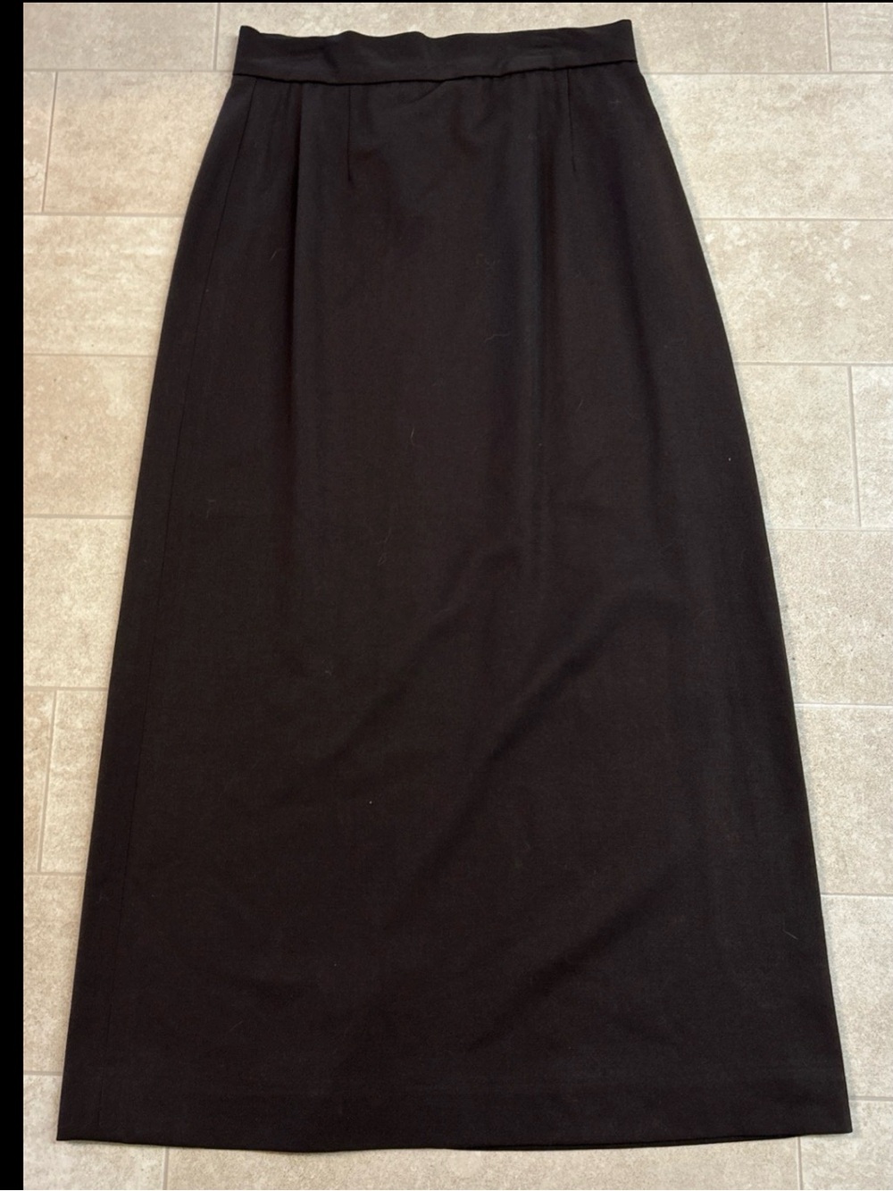 VTG Pendleton Brown 100% Wool Skirt Women’s Size 8 Modest USA RN29685 Slit
